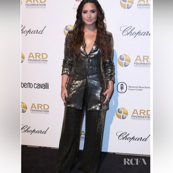 ALICE & OLIVIA Racquel Sequin Trousers, Large - Picture 3 of 13